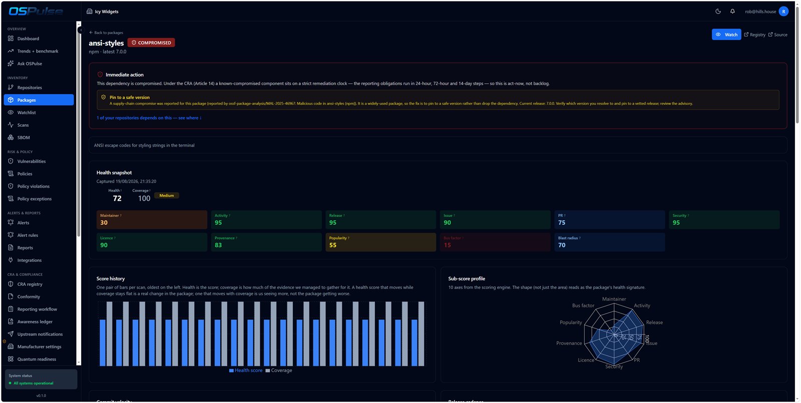 OSPulse screenshot